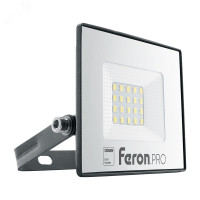 Прожектор светодиодный ДО-20Вт, 6400К, 1600Лм, IP65 черный Feron.PRO