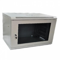 Шкаф телекоммуникационный настенный разборный 19" серии Keys 9U 500×600×600 дверь стекло