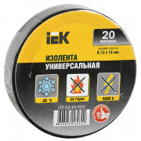 Изолента ПВХ черная 19мм 20м IEK